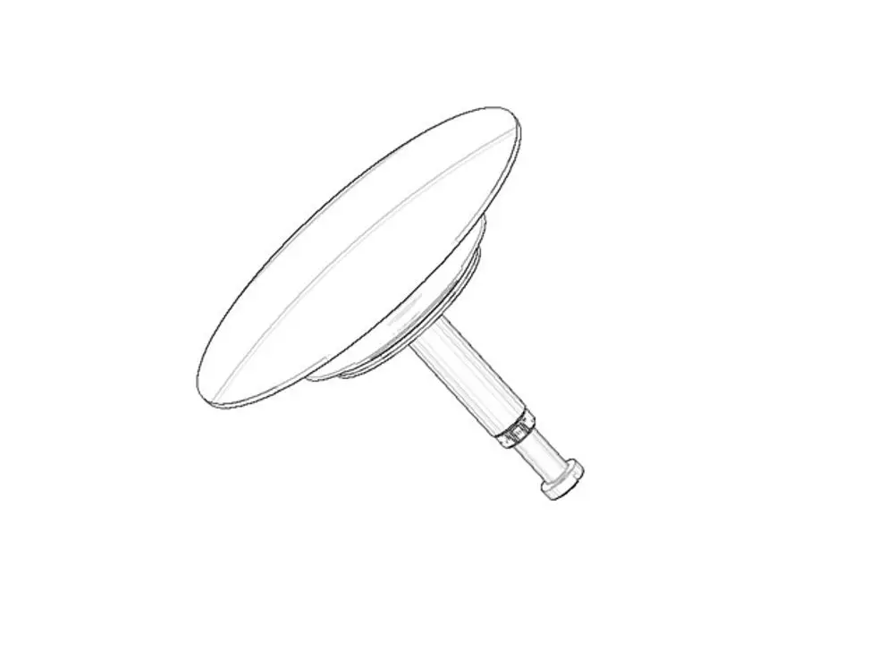DORNBRACHT Stopfen für Ab- und Überlaufgarnitur ERSATZTEILE 04312003148 100 x 70 x 68 mm Platin, 04312003148-08 Galeriebild 1